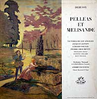 Andre Cluytens conducts Pelleas et Melisande (Angel LP set cover)