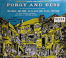 Decca's original cast album (Decca LP reissue cover)