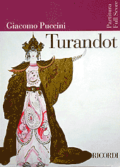 the Ricordi score showing Turandot in costume