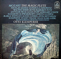 Klemperer conducts Zauberflote (Angel LP cover)